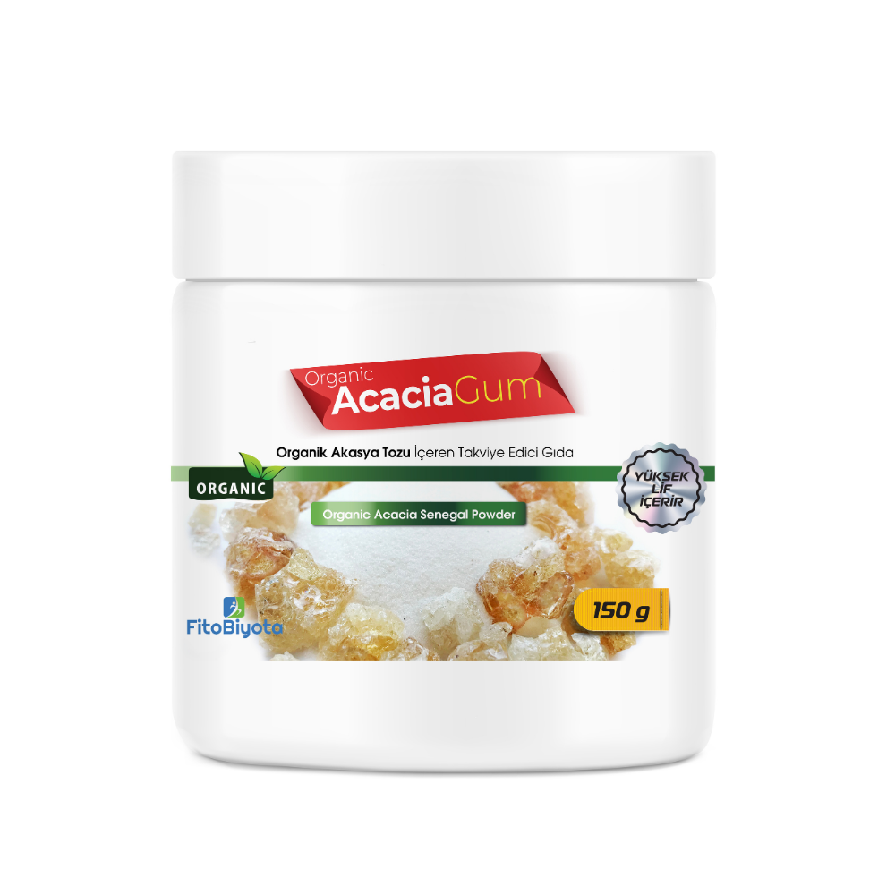 Organic Acacia Gum Supplement Containing Organic Arabic Gum Powder 300g