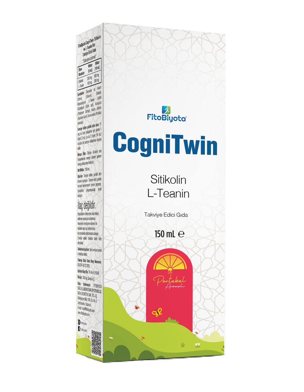 FitoBiyota CogniTwin Sitikolin ve L-Teanin Sıvı Takviye Edici Gıda 150 mL