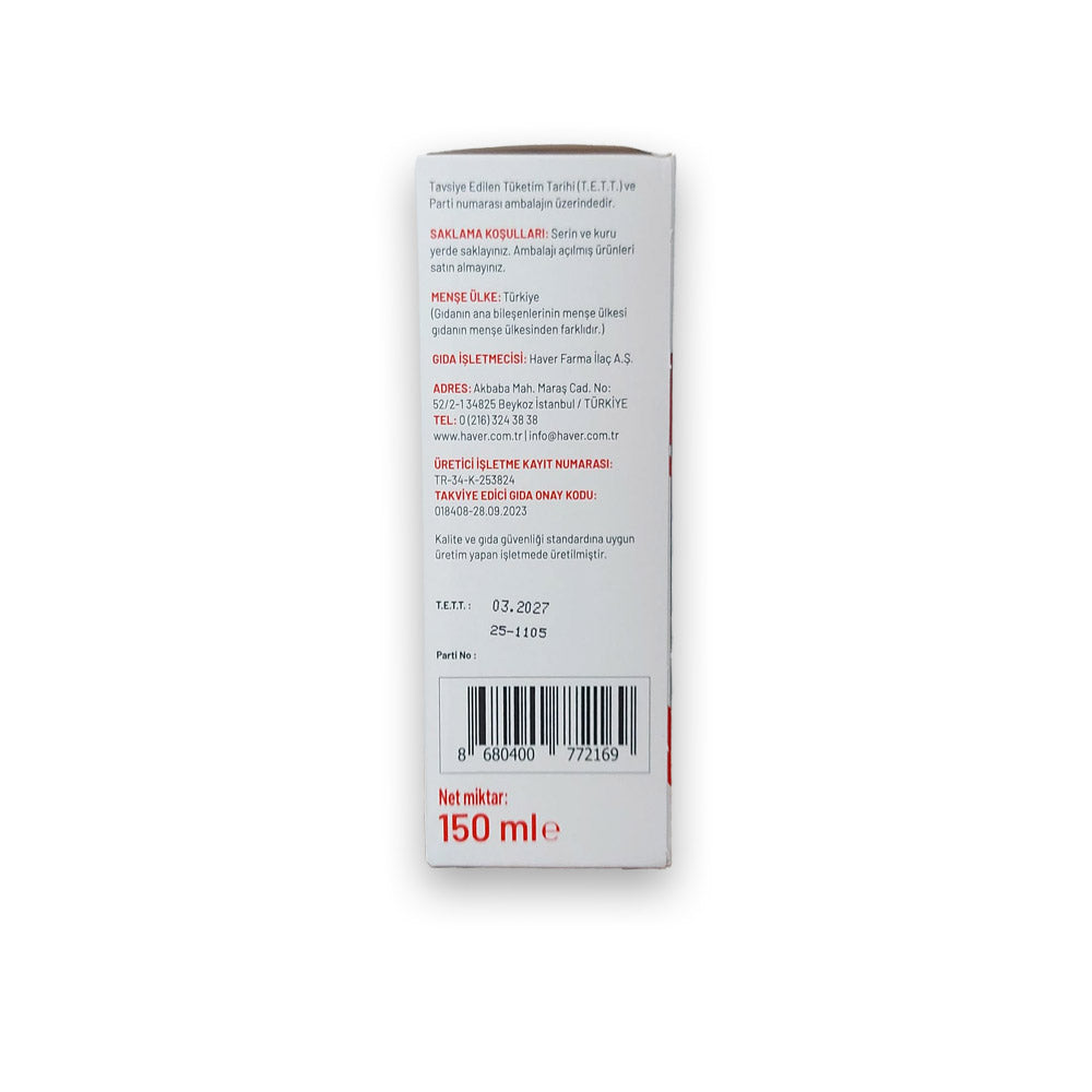 Haver Sitikolin Cognizin Likit 150 mL