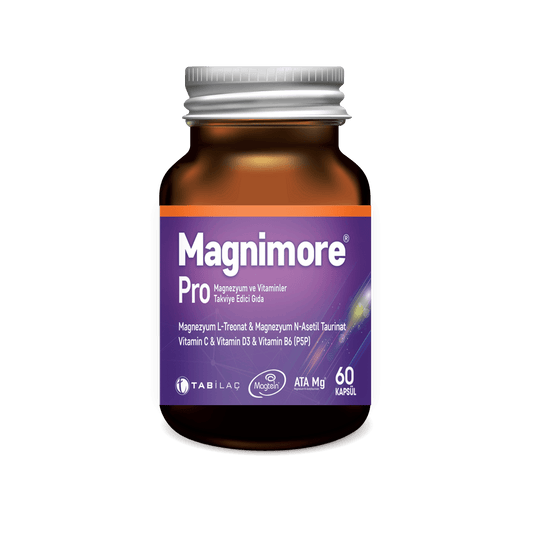 Magnimore Pro Magnezyum ve Vitaminler Takviye Edici Gıda 60 Kapsül