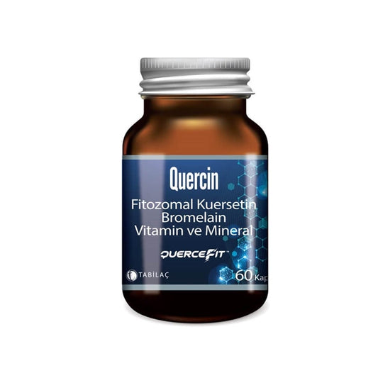 Quercin Kuersetin, Bromelain, Vitamin ve Mineral İçeren Takviye Edici Gıda 60 Kapsül